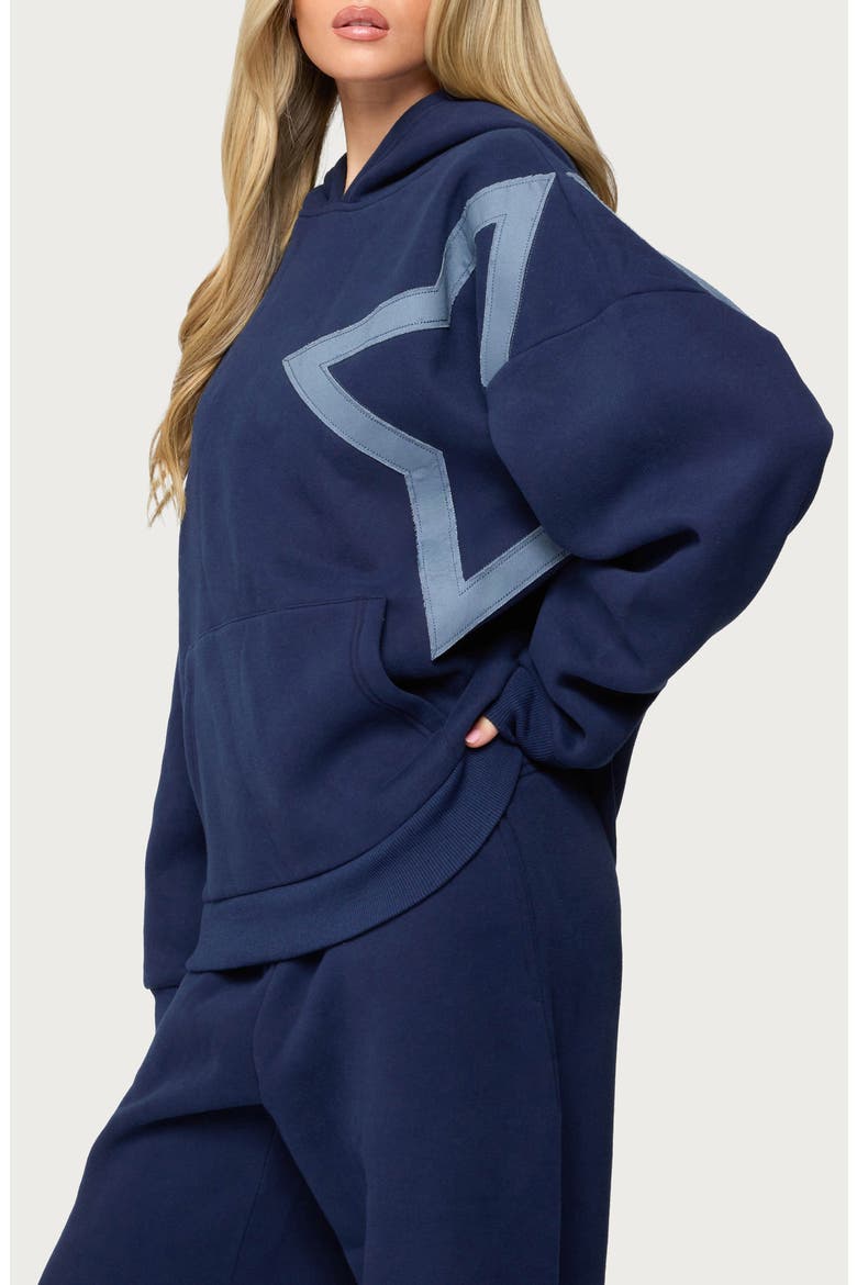 Starly Oversize Hoodie, Alternate, color, NAVY