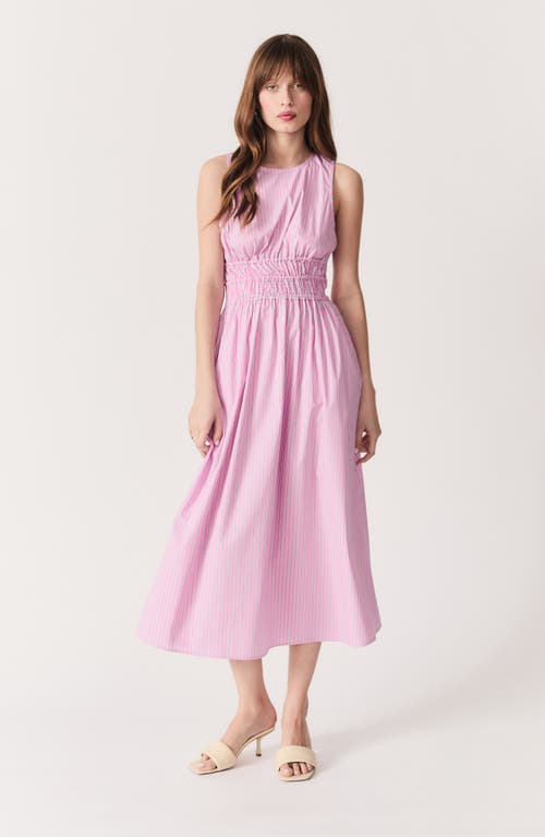 DELUC DELUC CAPELAS STRIPE COTTON MAXI SUNDRESS 