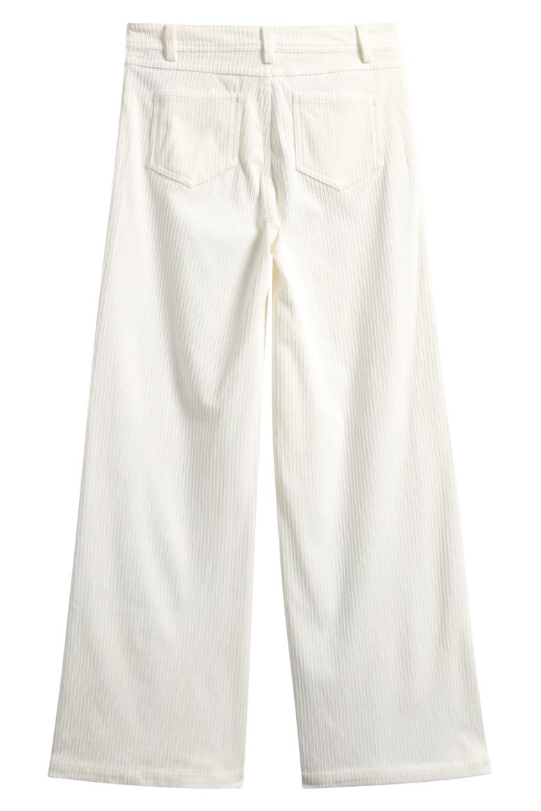 Kids' Wide Leg Corduroy Pants, Alternate, color, WINTER WHITE