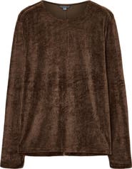 John Varvatos Sandro Long Sleeve Velvet Top