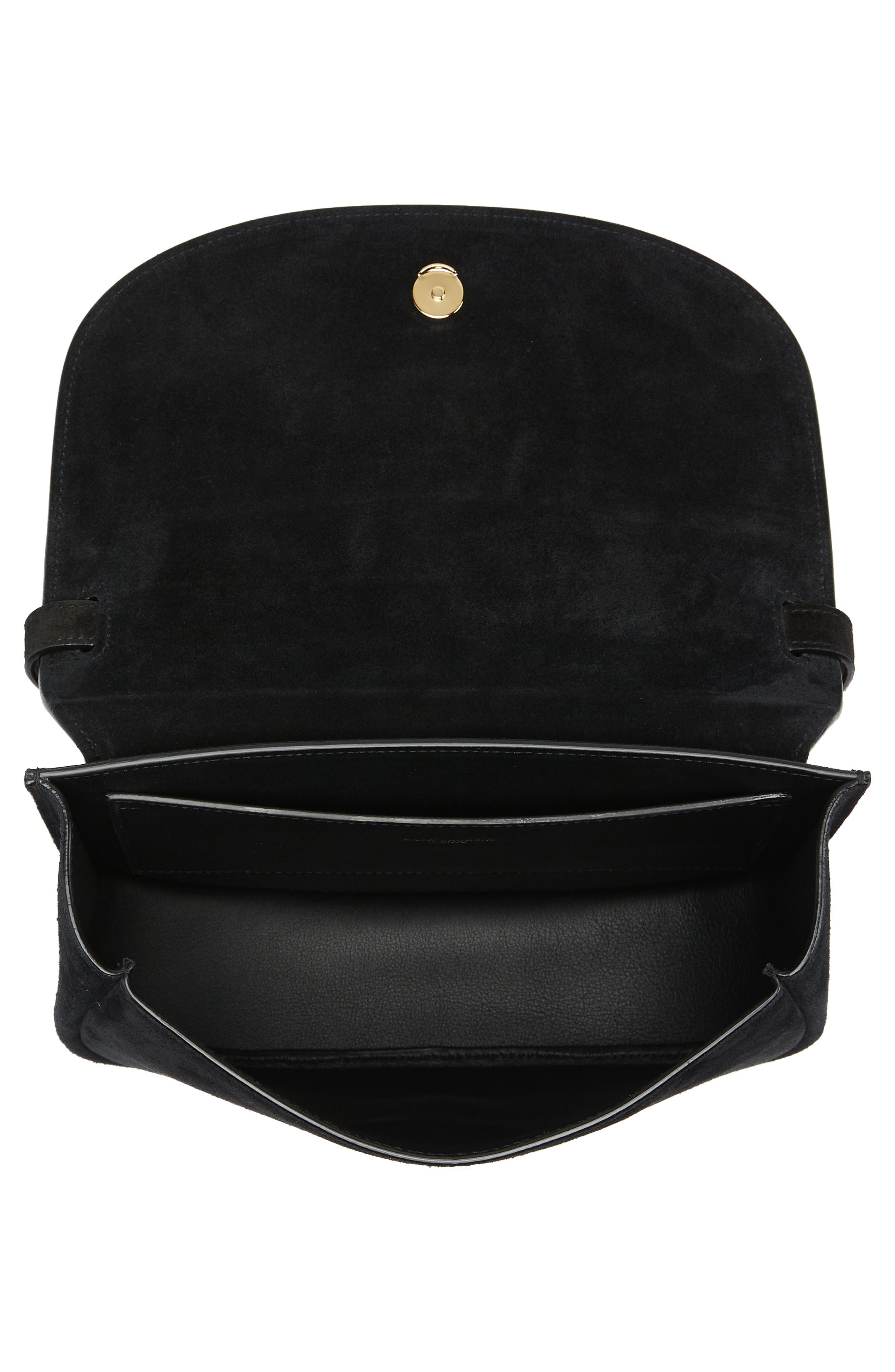 Saint Laurent Medium Kaia Suede Crossbody Bag, Alternate, color, 