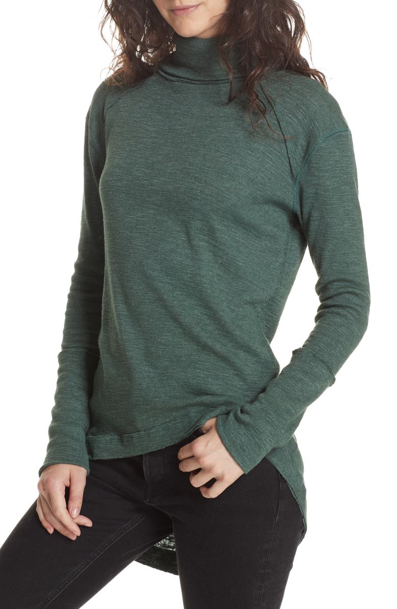 Free People Split Back Turtleneck, Main, color, 