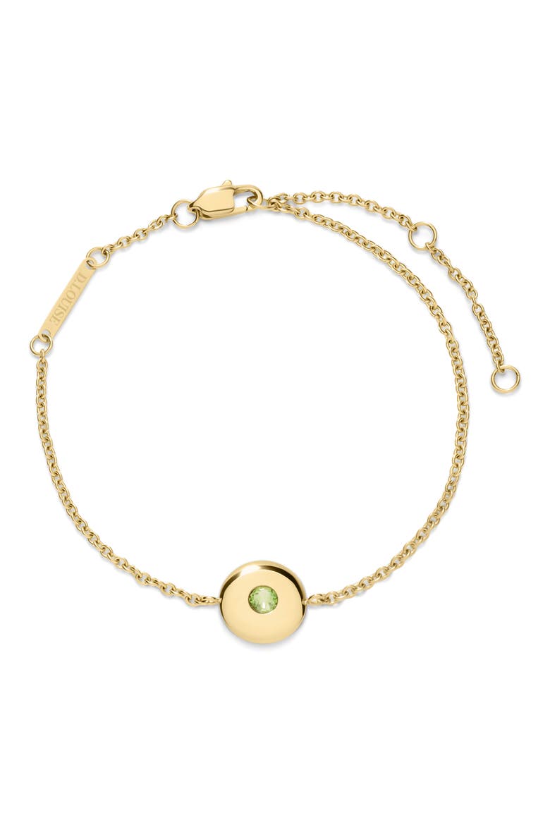 Birthstone Bracelet, Main, color, GOLD - AUGUST