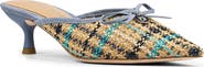 Donald Pliner Soel Woven Raffia Bow Mule