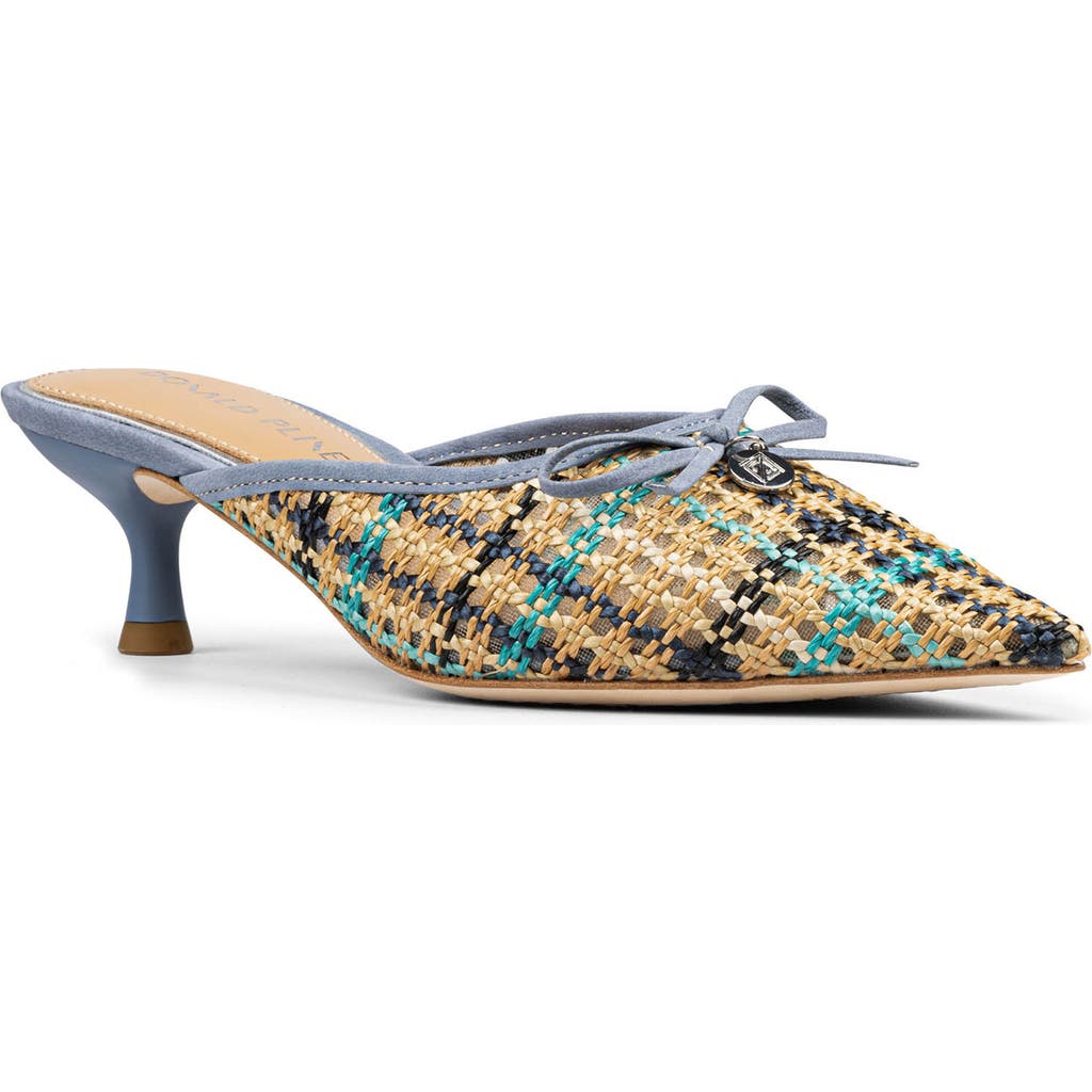 DONALD PLINER DONALD PLINER SOEL WOVEN RAFFIA BOW MULE