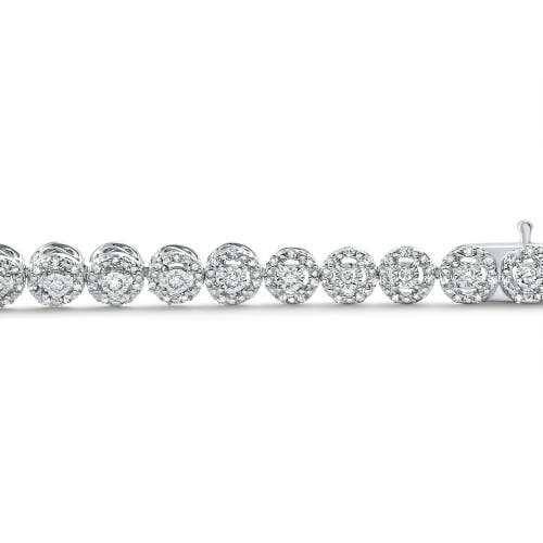 Bliss Diamond Diamond Tennis Bracelet 11.5 Grams Gold .43ct