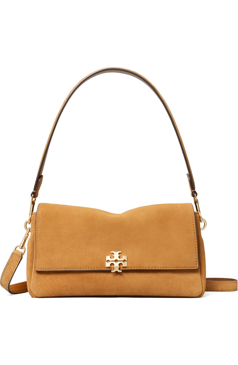 Tory Burch Small Charlie Shoulder Bag, Main, color, Toffee