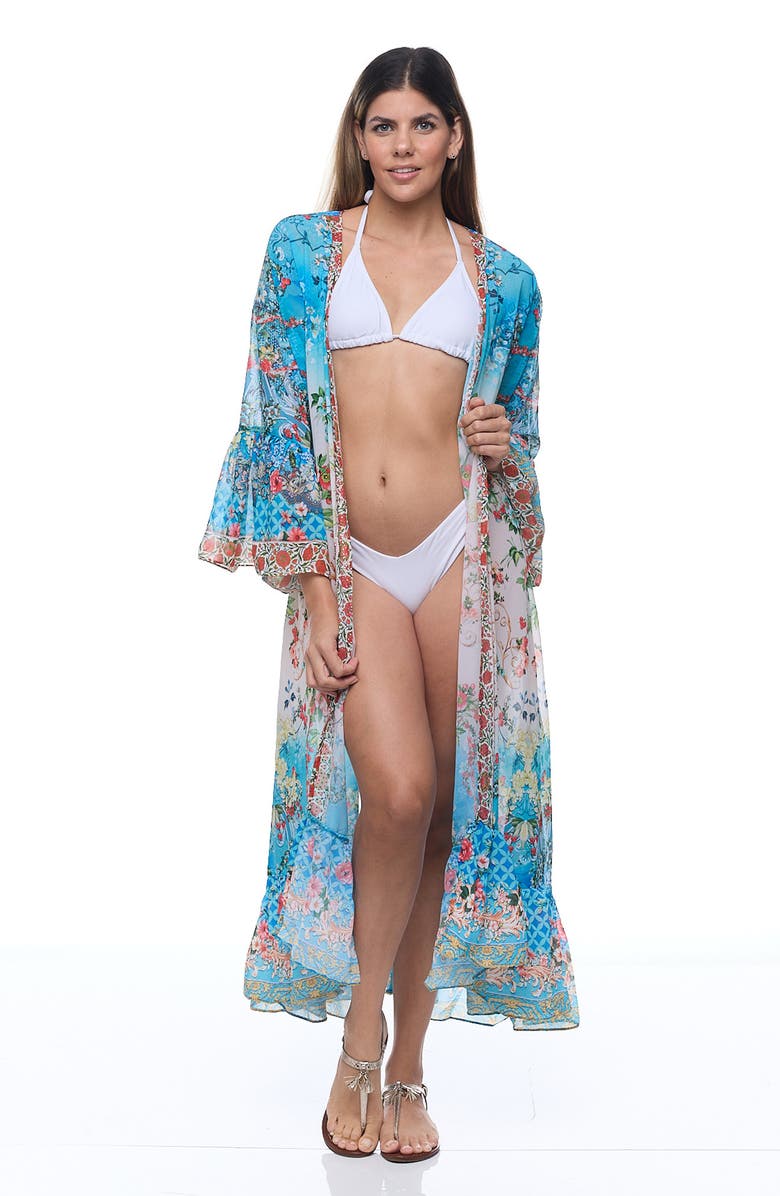 RANEES Ruffle Duster, Alternate, color, Blue