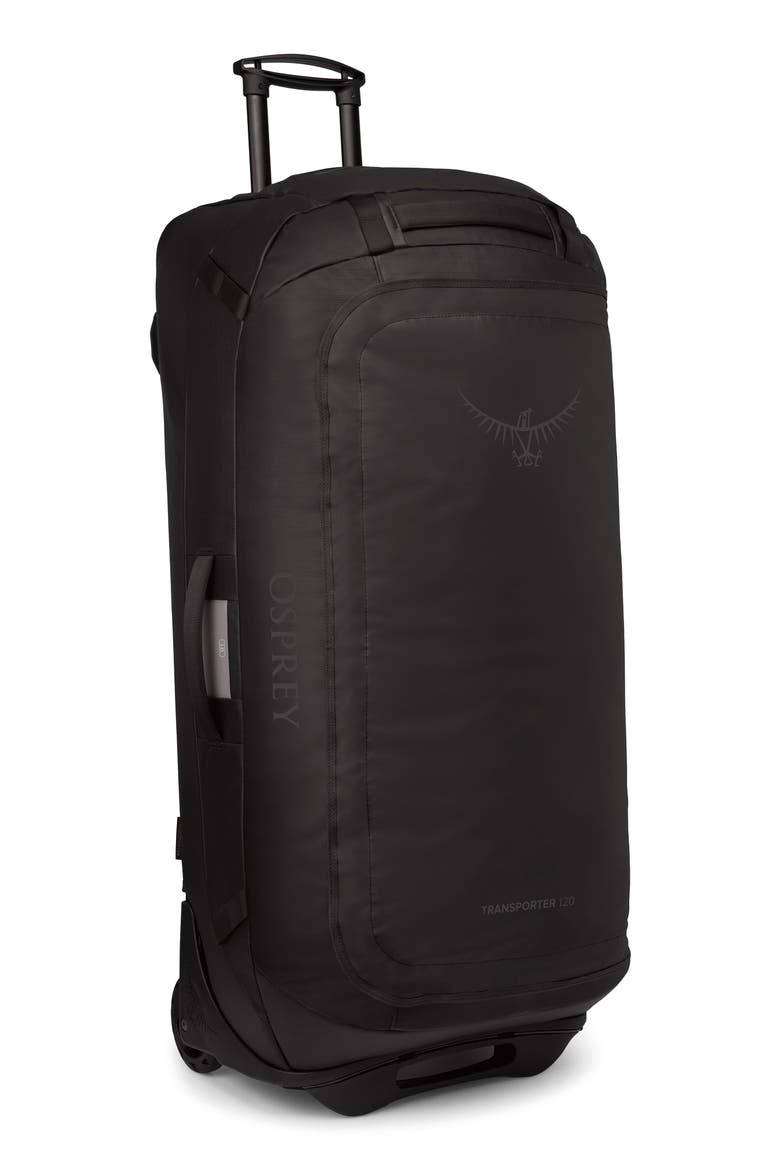 Transporter 120-Liter Duffle Wheeled Luggage, Alternate, color, RAVEN BLACK/BLACK