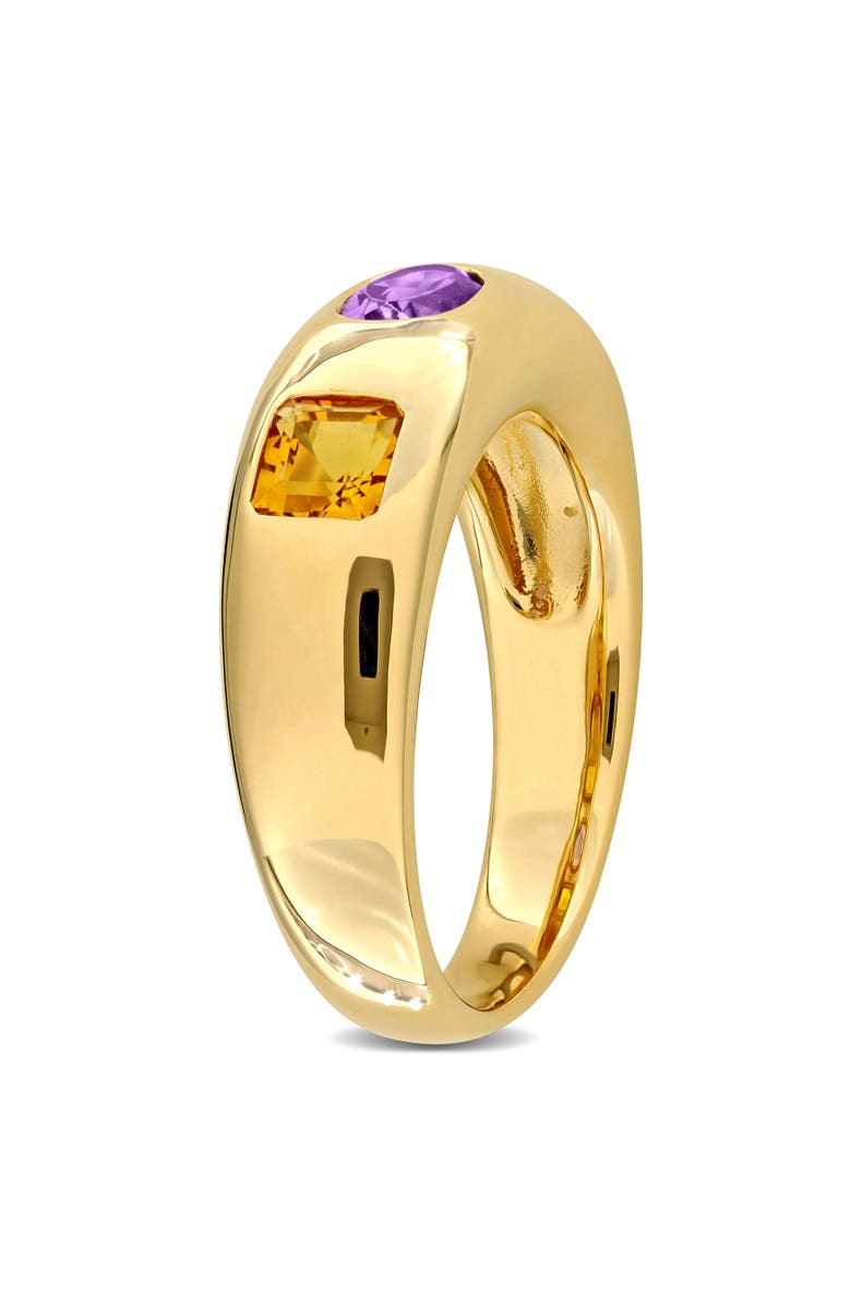 Julianna B. Amethyst Citrine 3-Stone Ring 14k, Alternate, color, Amethyst