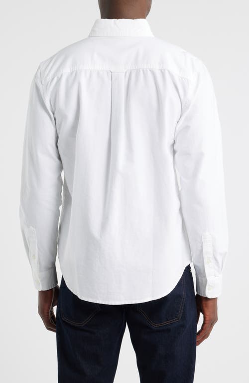 Ag Dean Classic Fit Button-down Shirt In White