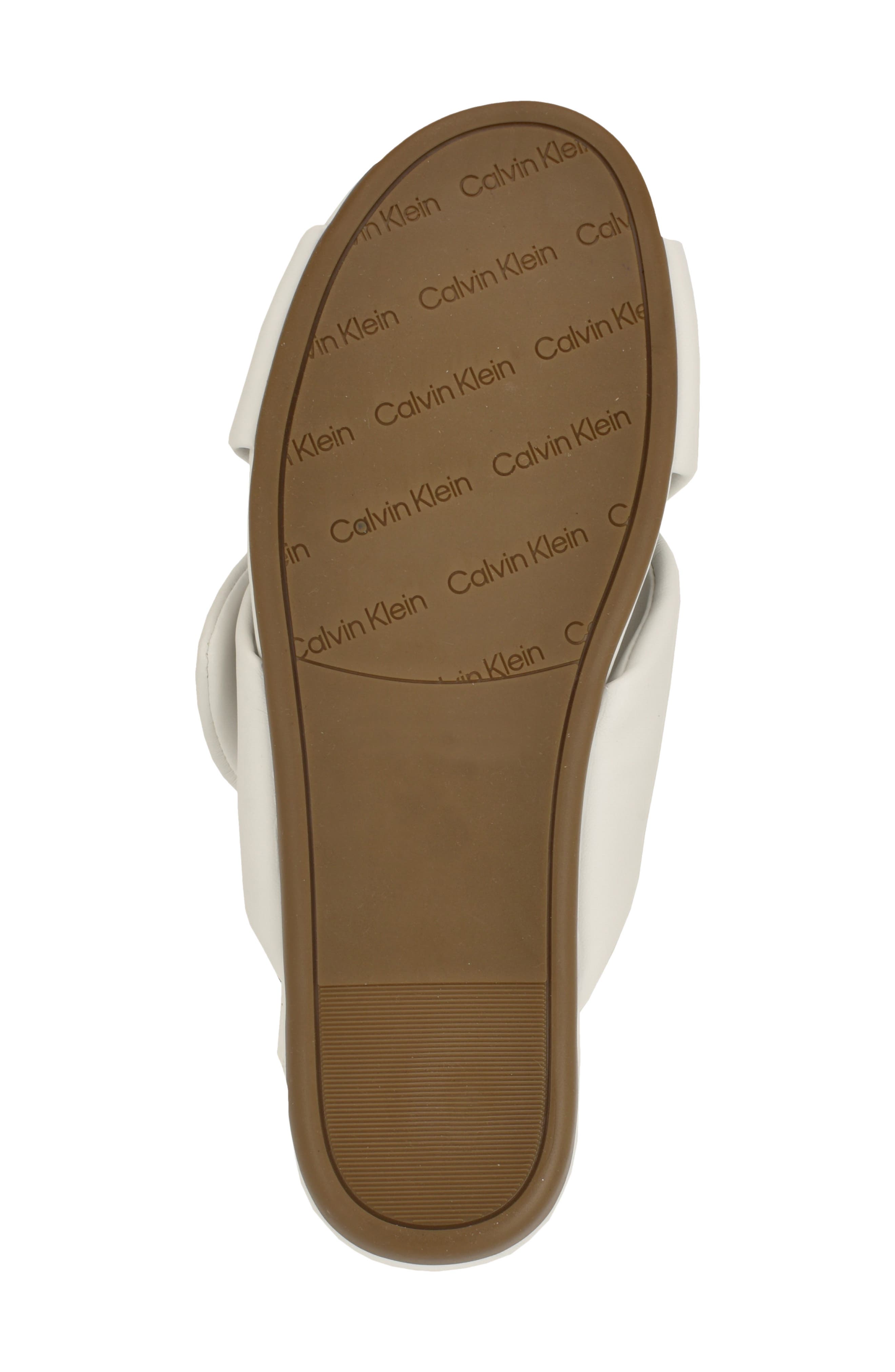 Calvin Klein Renley Slide Sandal, Alternate, color, White