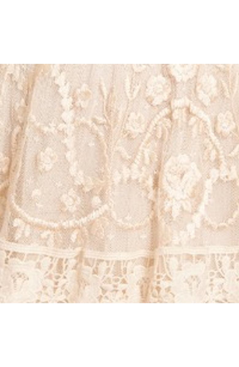 Needle & Thread Midsummer Lace Off-shoulder Gown, Alternate, color, Cream