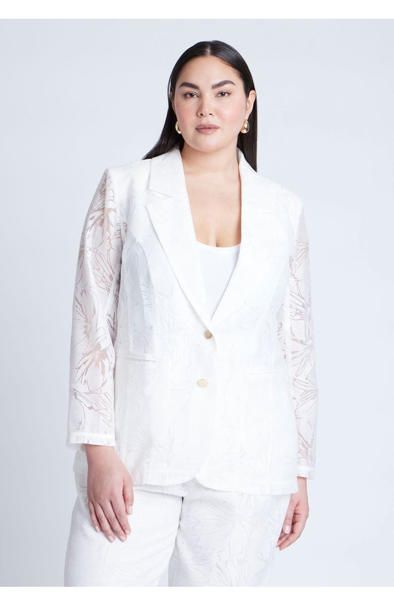 ELOQUII Burnout Blazer, Main, color, 