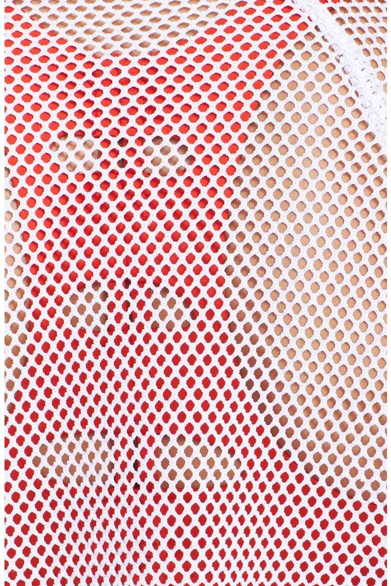 Mesh Bomber Jacket, Alternate, color, WHITE