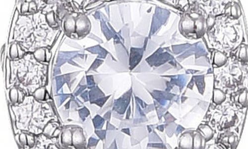 Adornia Cubic Zirconia Drop Huggie Hoop Earrings In Silver