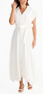 Brave+True Versailles Cutwork Maxi Shirtdress