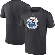 FANATICS Men's Fanatics Heather Charcoal Edmonton Oilers Authentic Pro Core Secondary T-Shirt