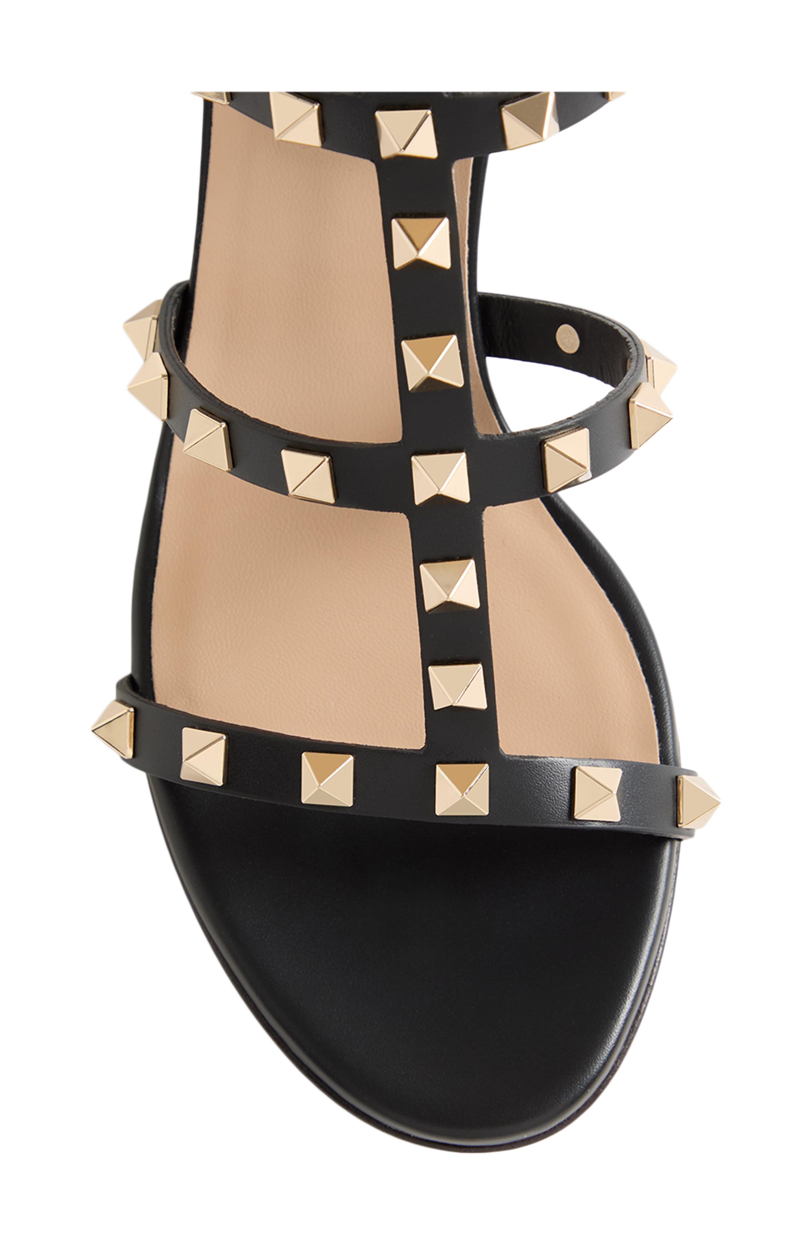 Valentino Garavani Rockstud Block Heel Sandal, Alternate, color, 