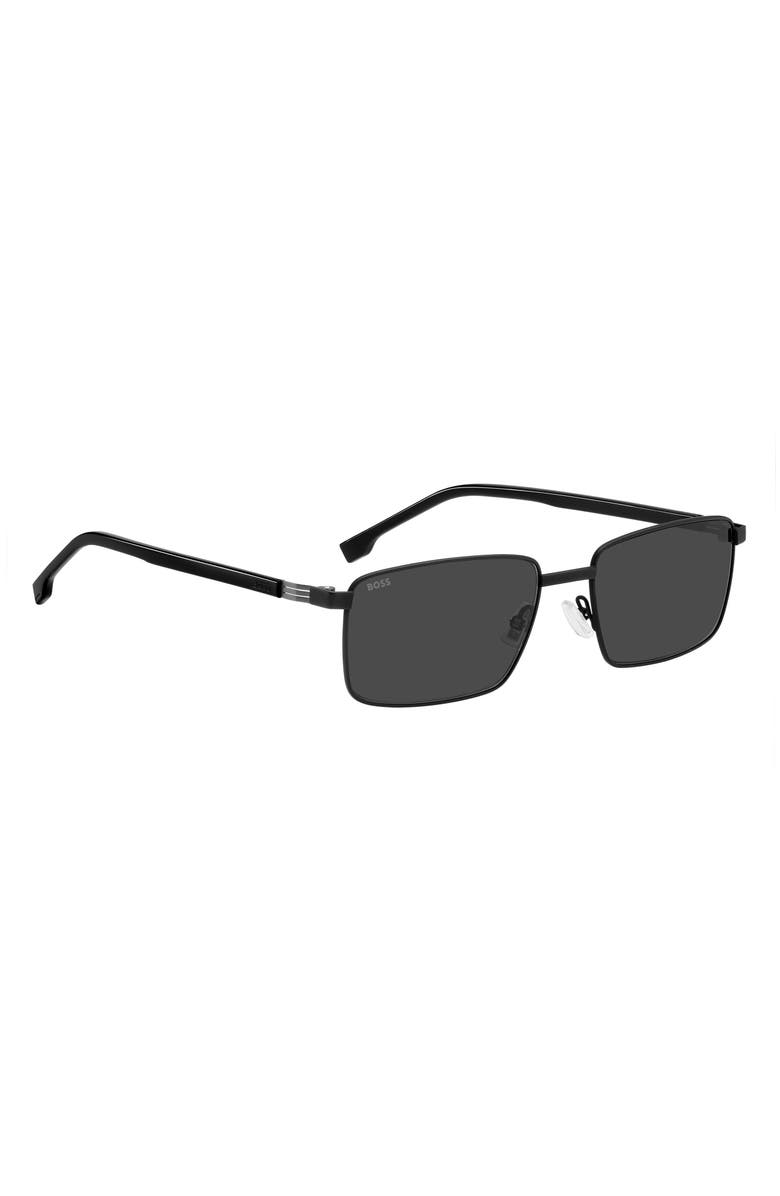 BOSS 57mm Rectangular Sunglasses, Alternate, color,