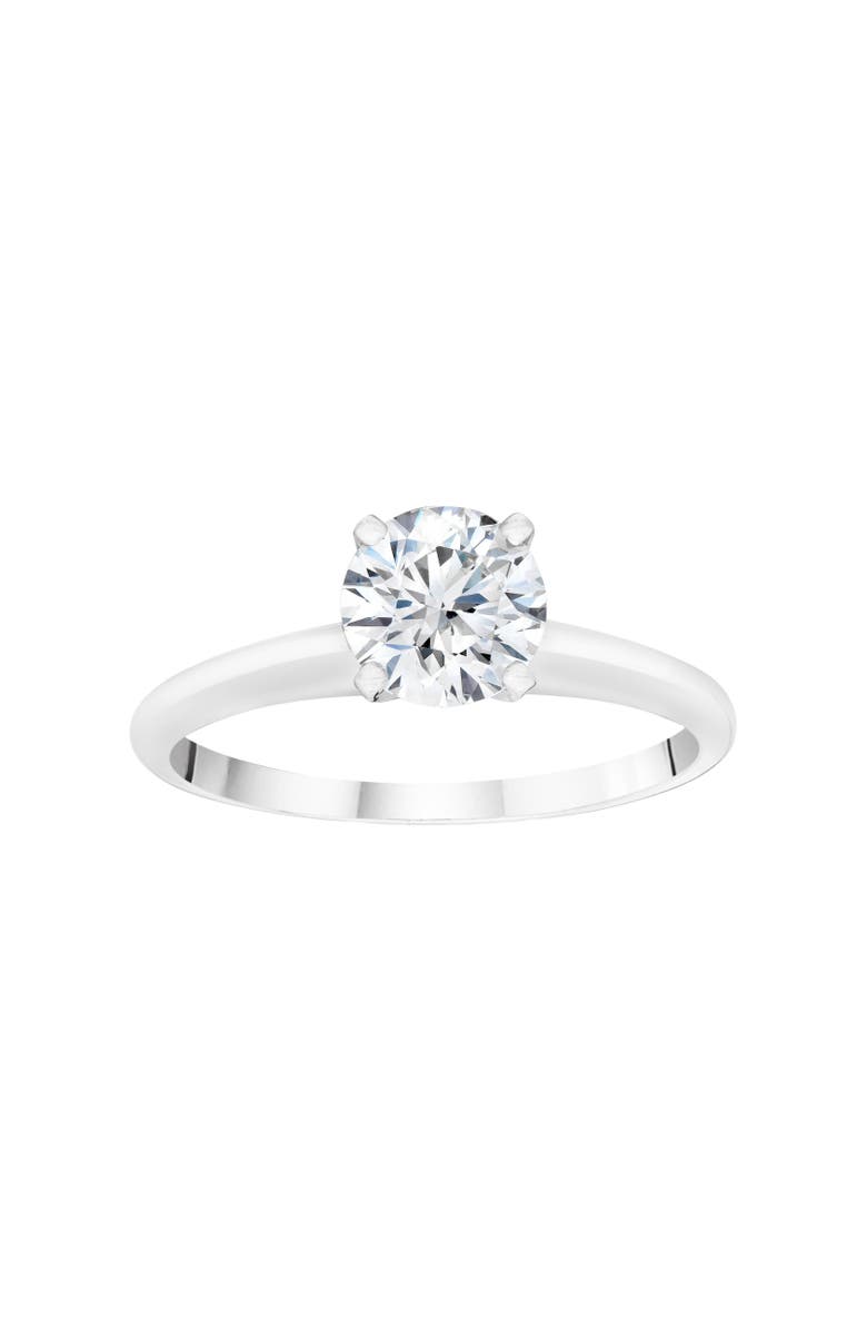 Bliss Diamond 1ct Round Diamond Solitaire Engagement Ring Lab Grown, Main, color, 14K White Gold