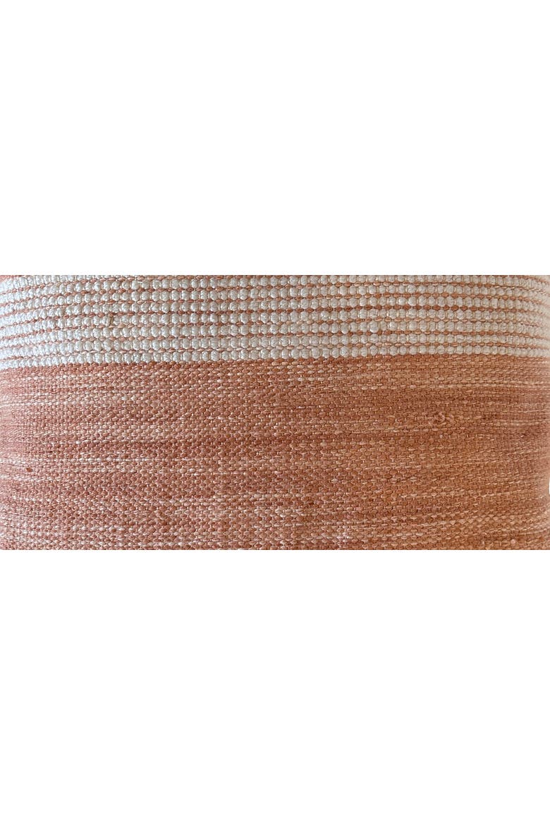 Dario Handwoven PET Outdoor Throw Pillow, Alternate, color, Terracotta