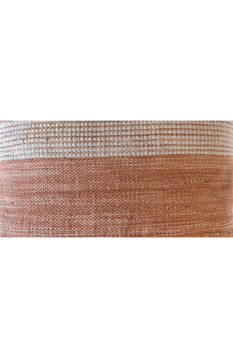 Dovetail Furniture Dario Handwoven PET Outdoor Throw Pillow, Alternate, color, Terracotta