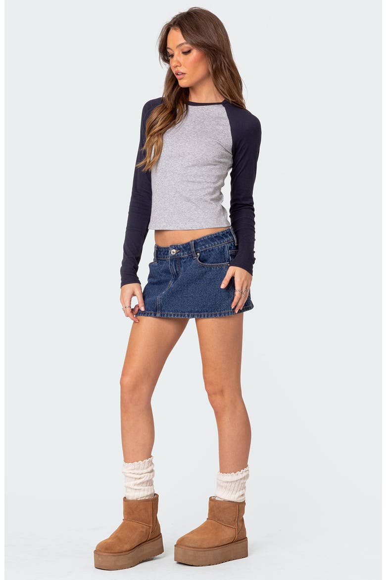 Raya Crop T-Shirt, Alternate, color, GRAY MELANGE