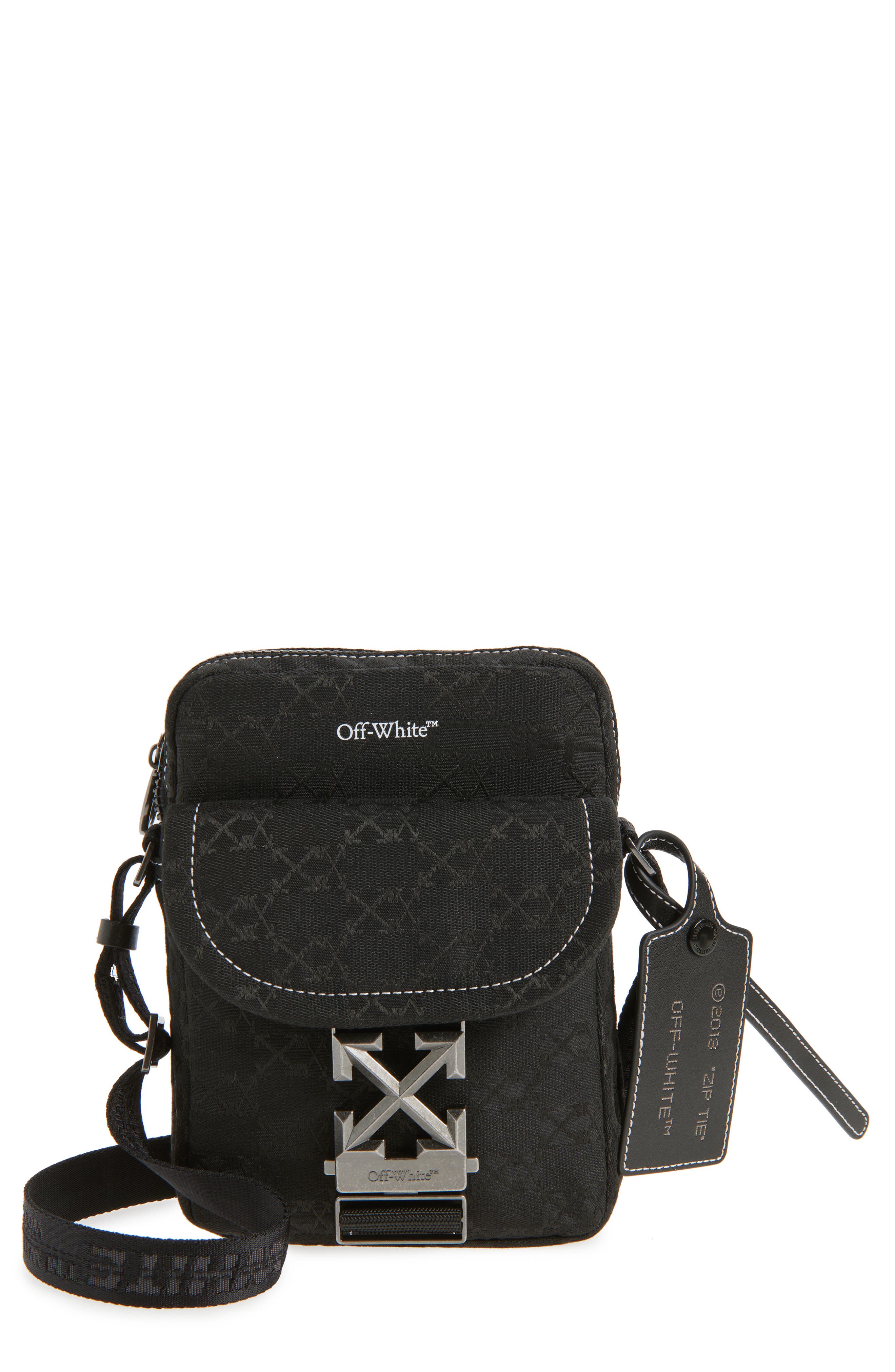 Off-White North/South Flight Multi Pocket Crossbody Bag