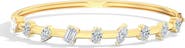 Everlee Spaced Multi-Shape Lab Diamond Bangle in 14K Gold