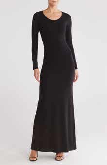 GO COUTURE Long Sleeve Maxi Dress