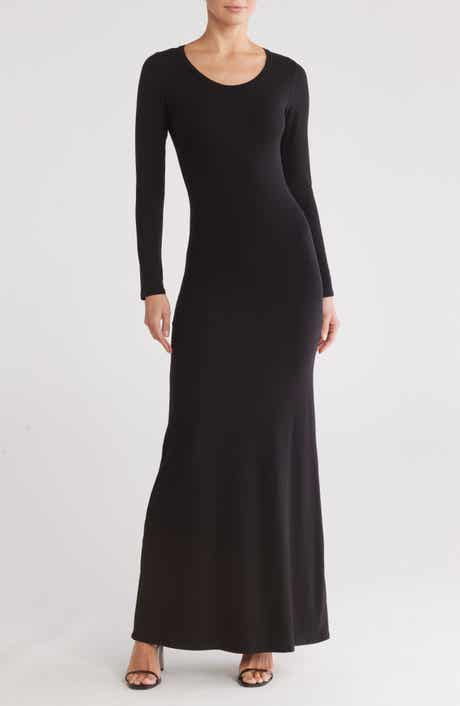 GO COUTURE Long Sleeve Maxi Dress