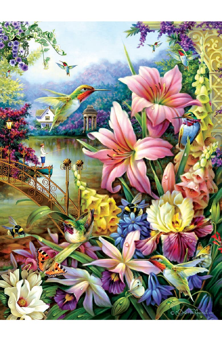 Sunsout Garden by the River 1000 piece Jigsaw Puzzle for Adults, Alternate, color, Multicolor