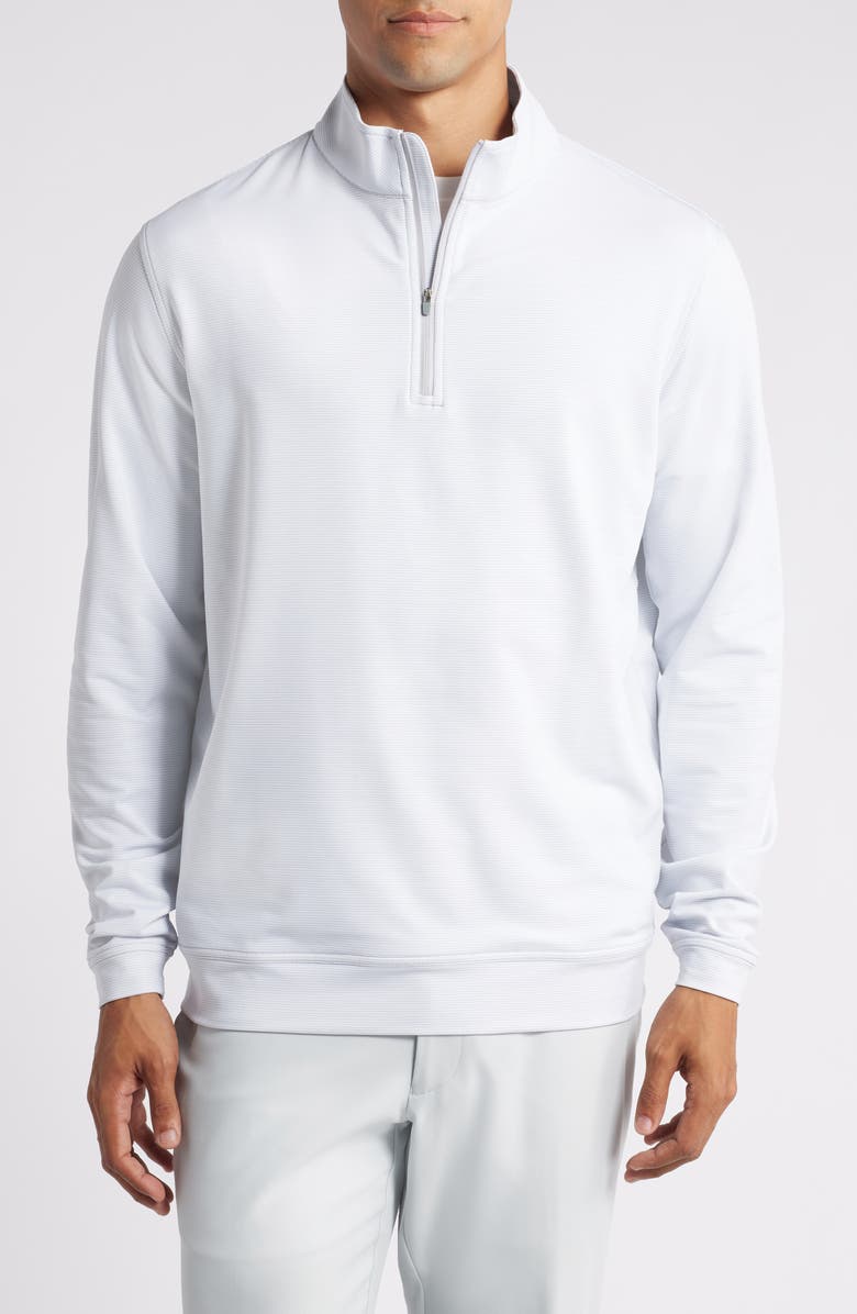 Peter Millar Perth Sugar Stripe Performance Quarter Zip, Main, color, 
