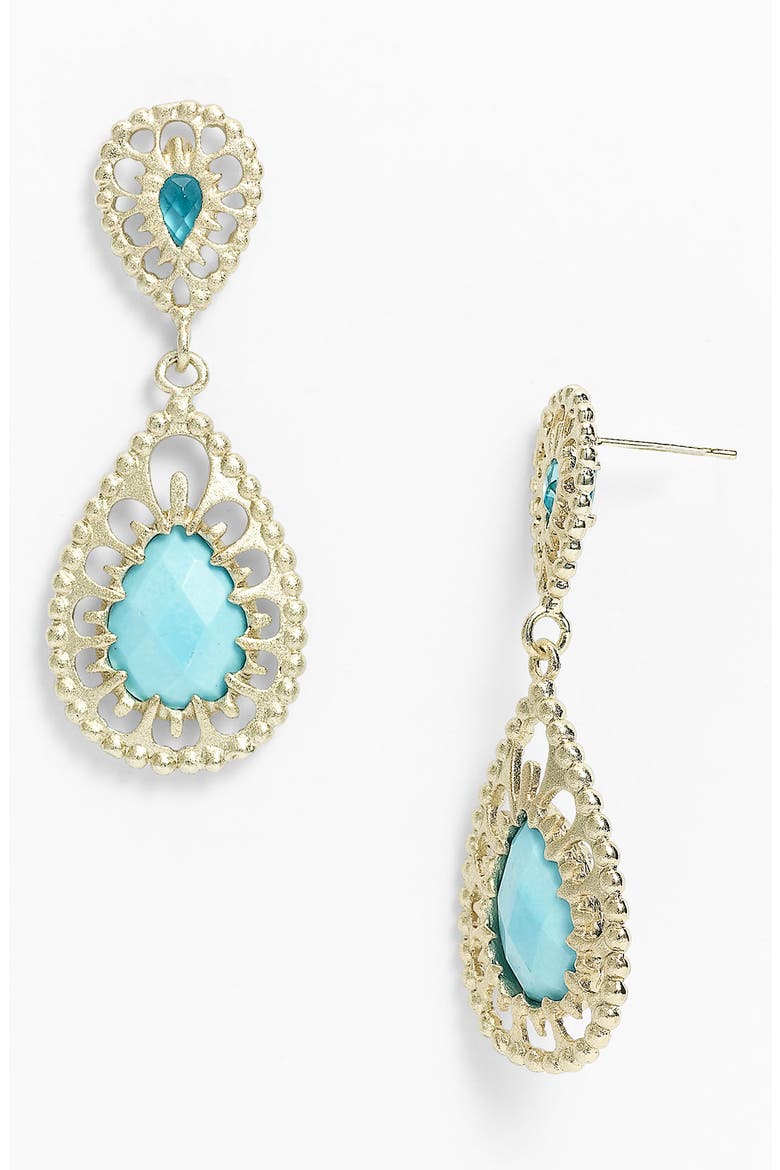 'Simms' Statement Earrings, Main, color, GLISTEN