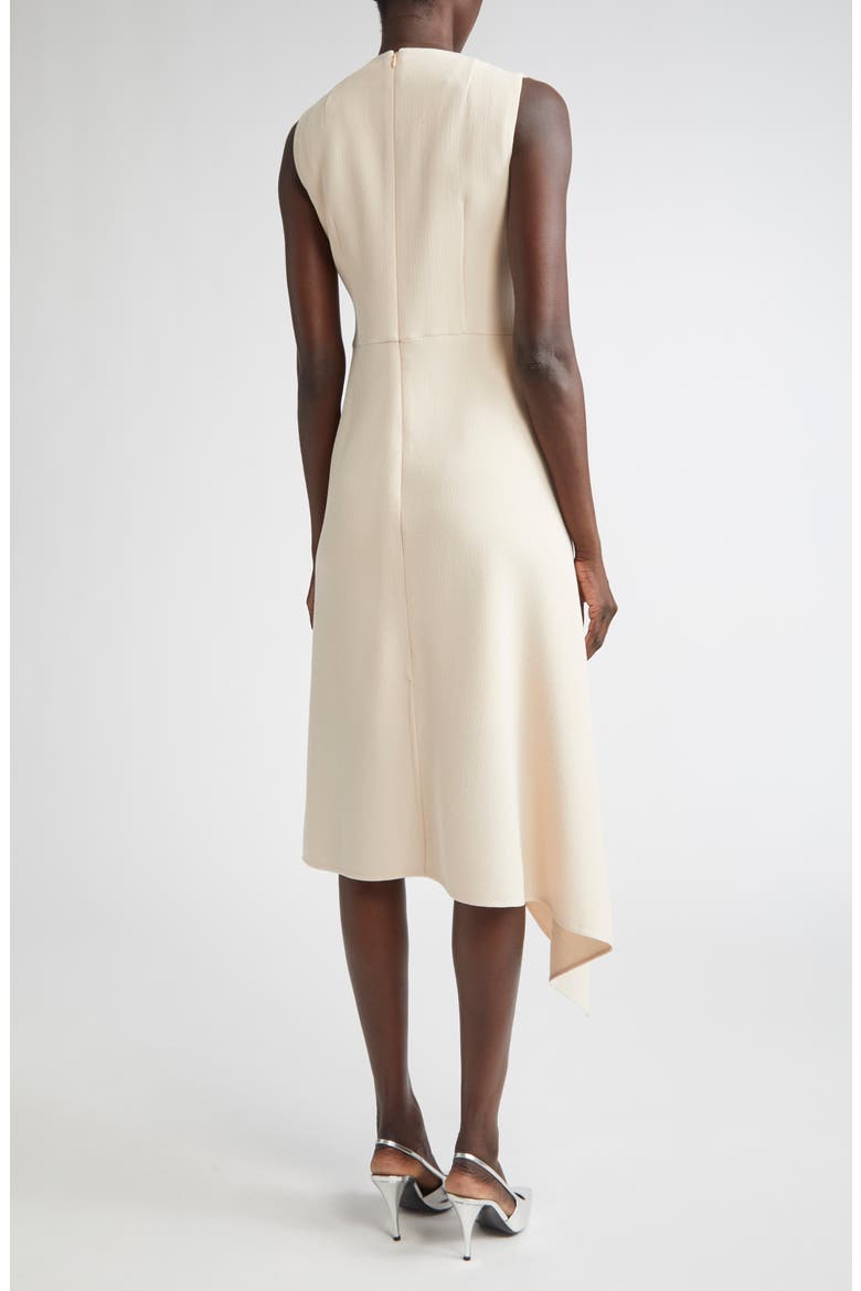 Asymmetric Sleeveless Wool Dress, Alternate, color, SEASHELL