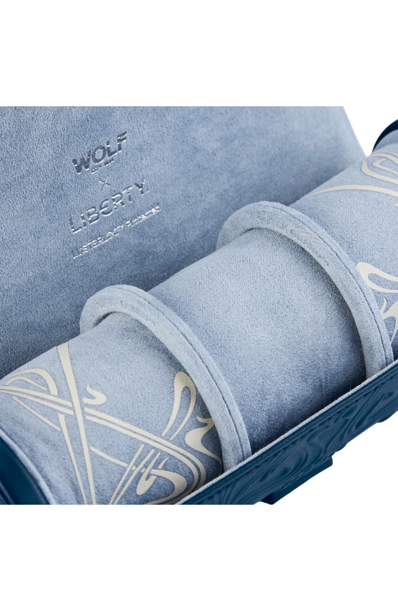 WOLF X LIBERTY Triple Watch Roll, Alternate, color, Navy