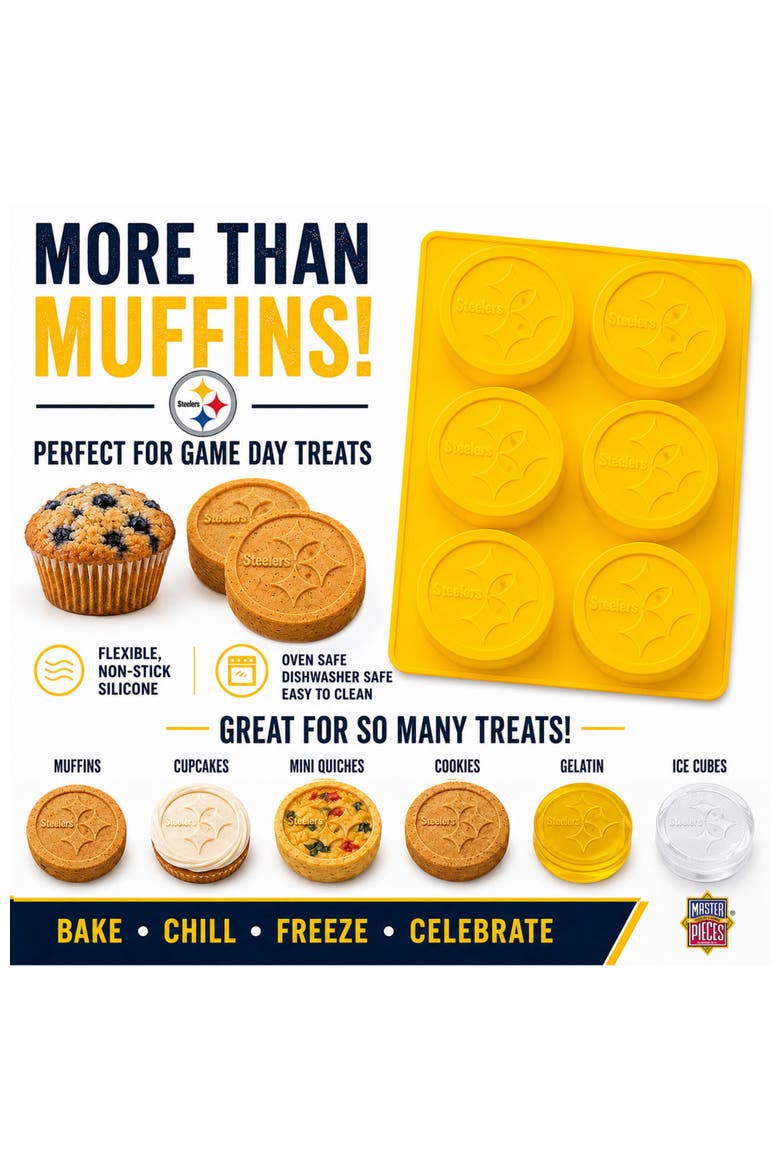 Pittsburgh Steelers Muffin Pan, Alternate, color, Multicolor