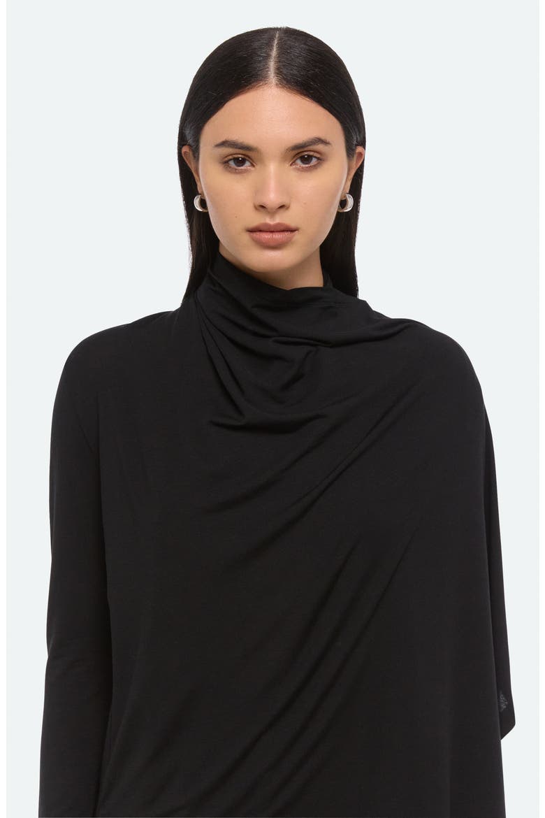 Scarf Top, Alternate, color, BLACK