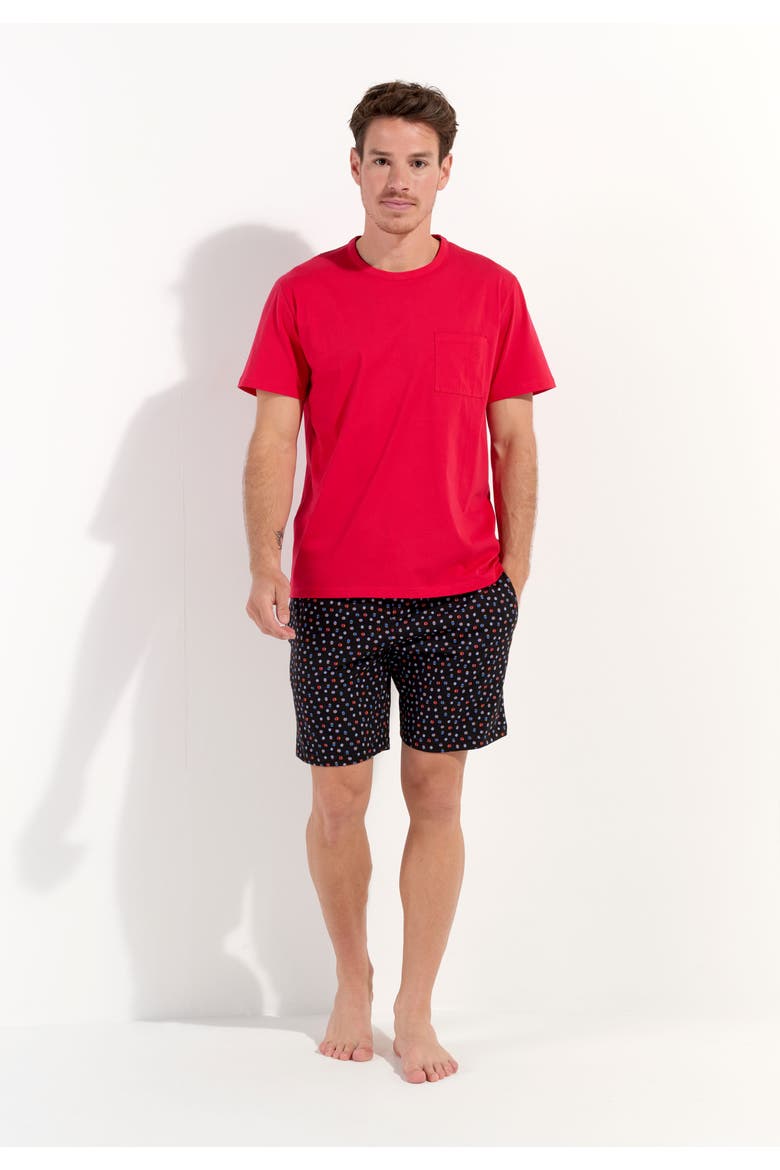 Charli Short Sleepwear, Alternate, color, Black Print