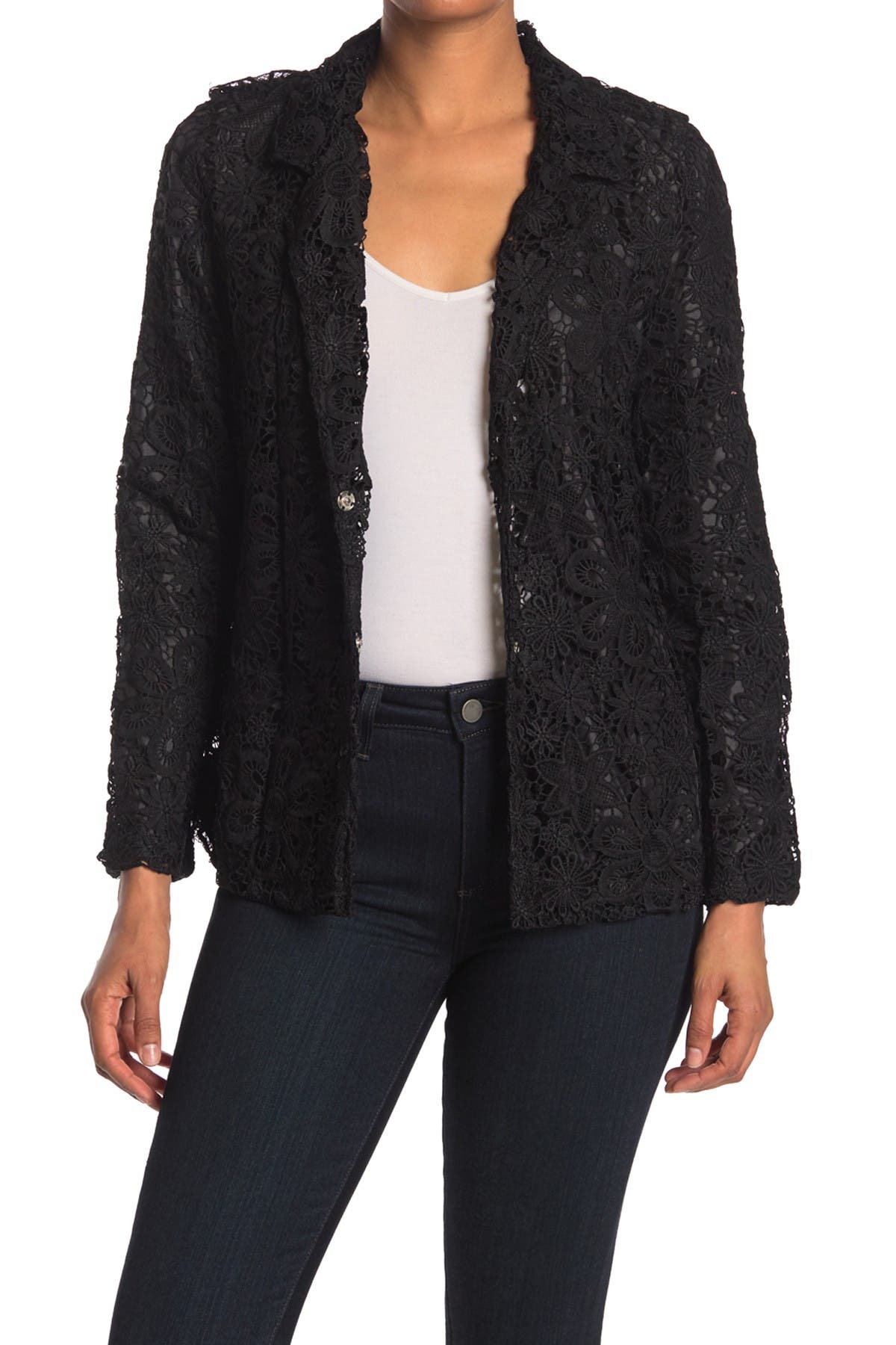 Forgotten Grace Crochet Blazer Jacket (Women) | Nordstromrack