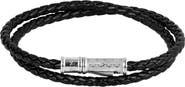 Thompson of London Leather Double Wrap Bracelet