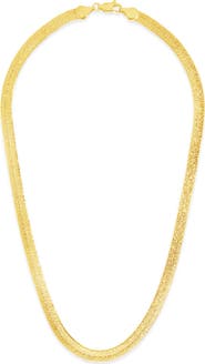 Sterling Forever Bronx 14K Yellow Gold Plated 16" Snake Chain Necklace