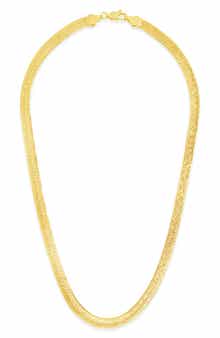 Sterling Forever Bronx 14K Yellow Gold Plated 16" Snake Chain Necklace