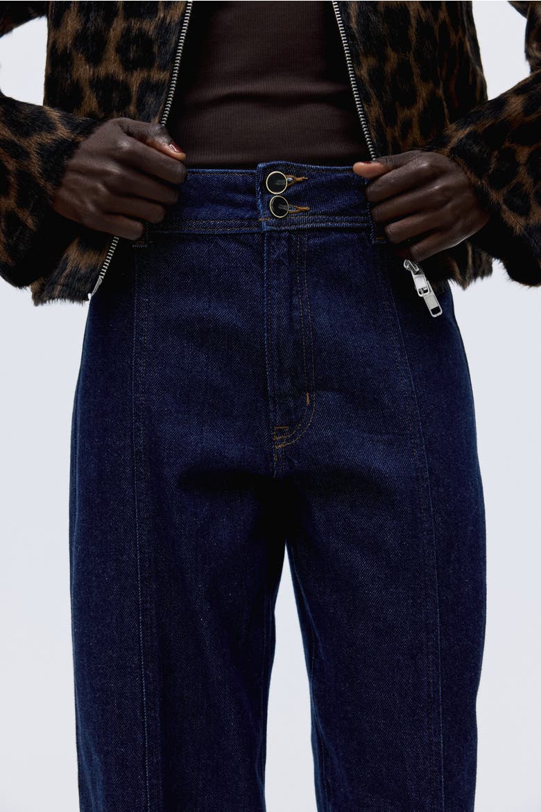 Wide High Jeans, Alternate, color, Dark denim blue
