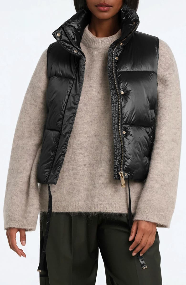 Noize Cropped Puffer Vest, Alternate, color, Black