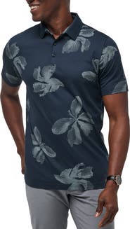 TravisMathew Tropical Tour Floral Cotton Blend Polo