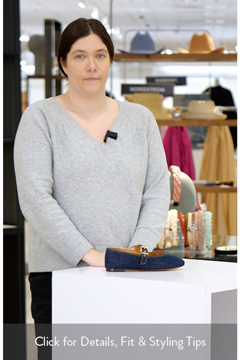 The Remy Denim Mary Jane Flat video