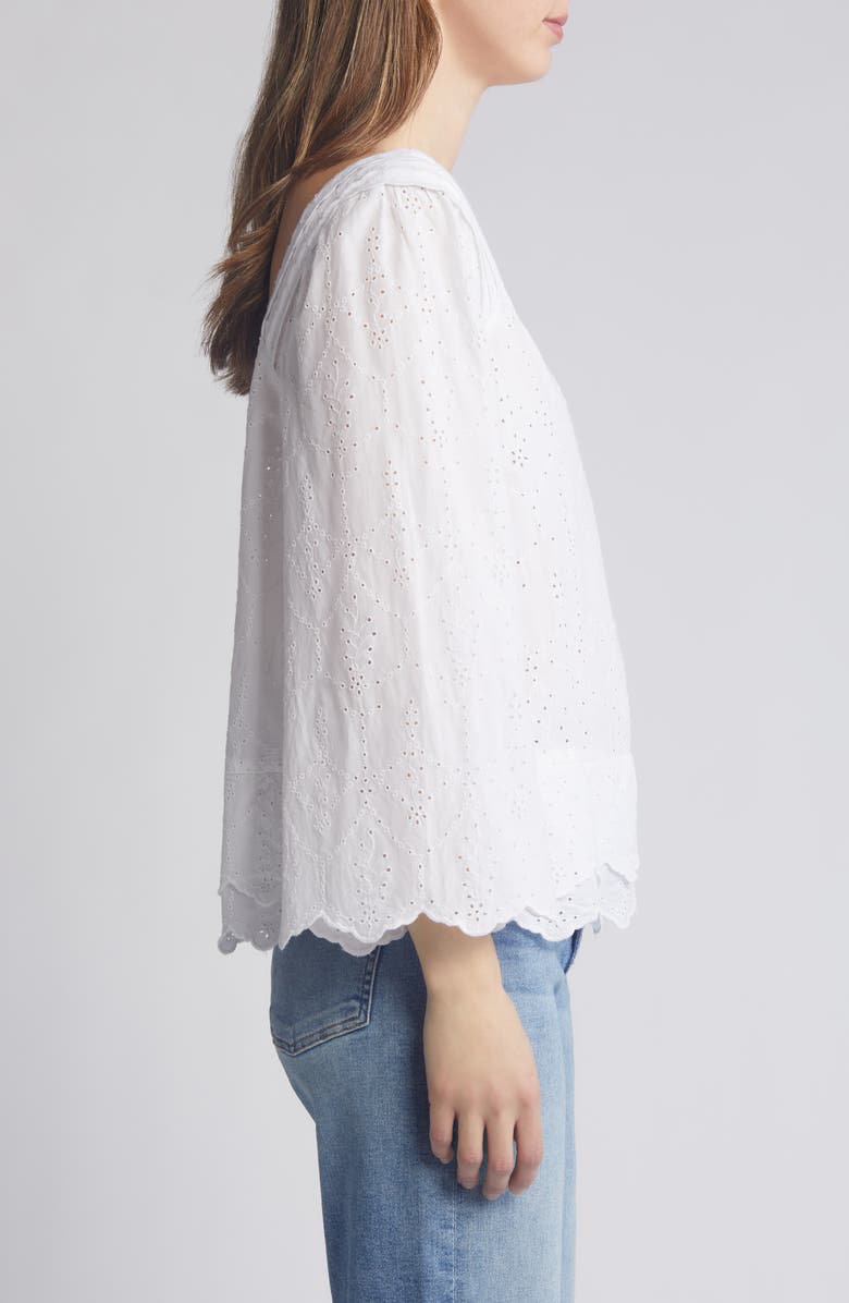 Caslon<sup>®</sup> Cotton Eyelet Top, Alternate, color, 
