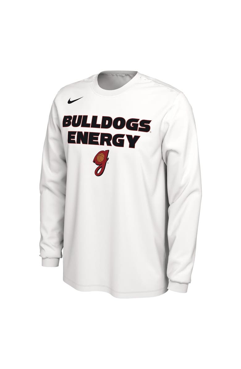 Nike Men's Nike White Georgia Bulldogs Lady Dawgs Basketball Legend On Court Energy Long Sleeve Bench T-Shirt, Alternate, color, White